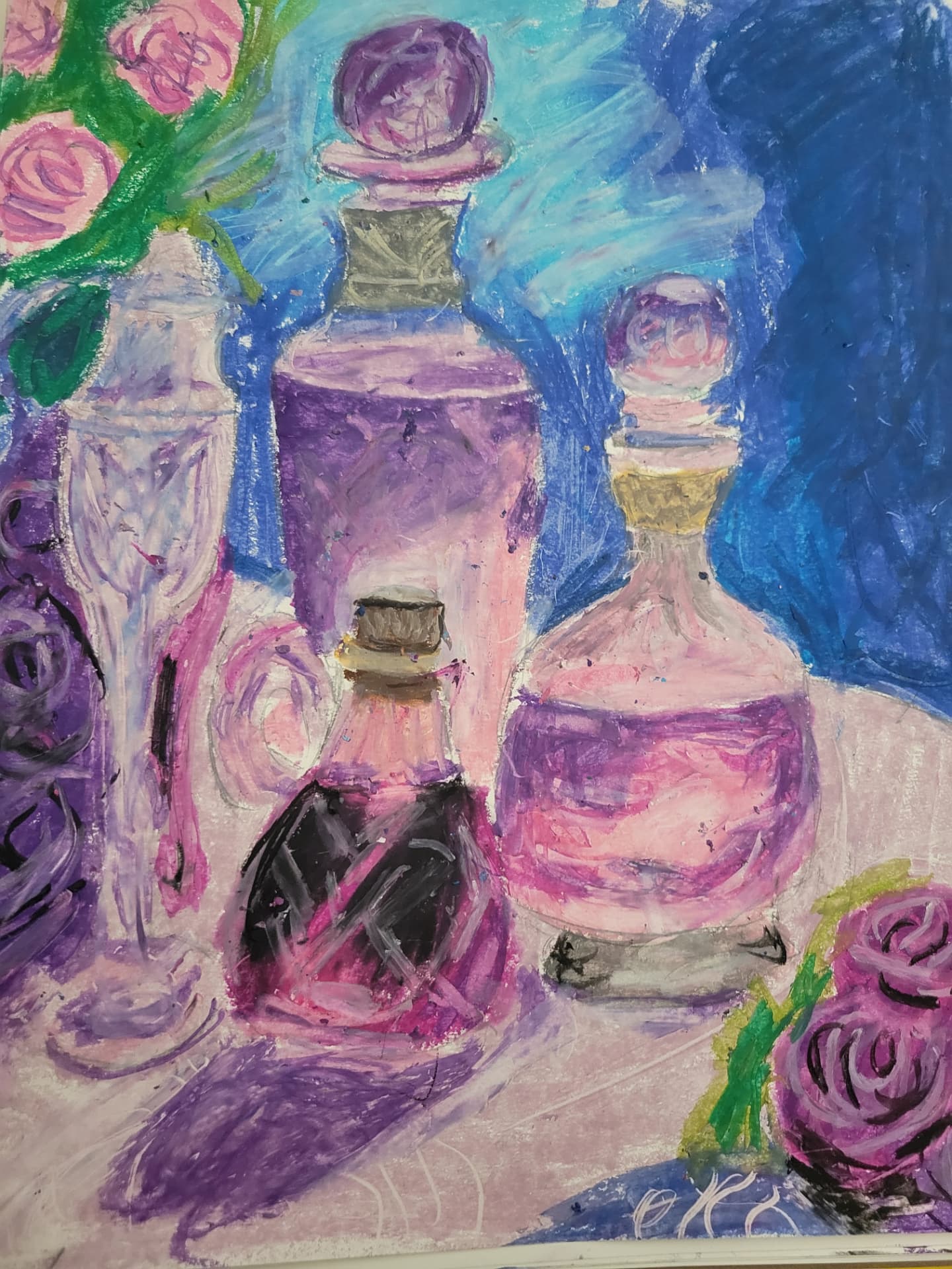 Violet Still Life — artwork by Ally Nash